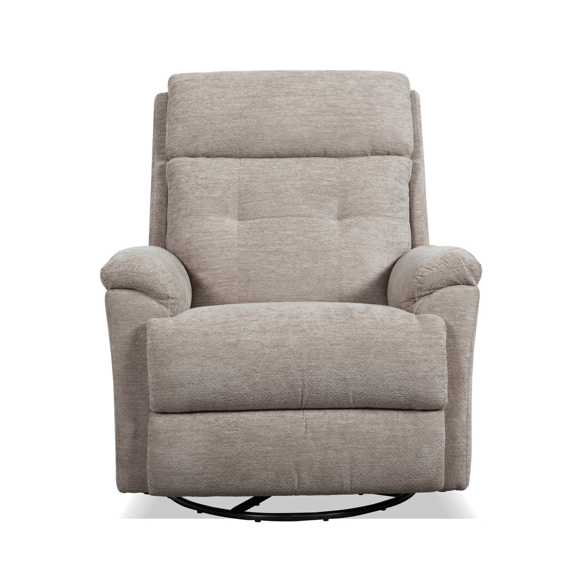 Sophisticated Fabric Perfect Match Power Swivel Gliding Recliner with Power Headrest & Lumbar