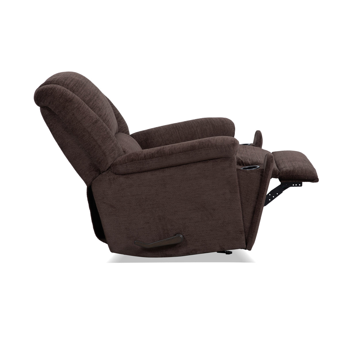 Plush Fabric Perfect Match Gliding Recliner