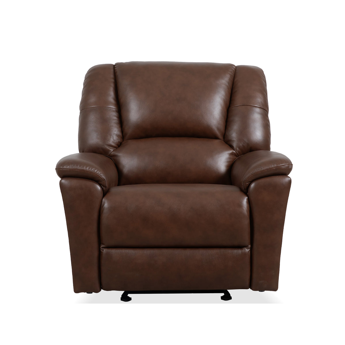 Plush Leather Perfect Match Power Gliding Recliner with Power Headrest & Lumbar