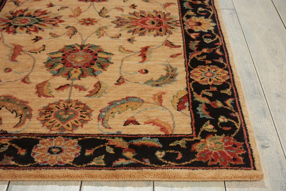 Living Treasures LI04 Ivory/Black Rug