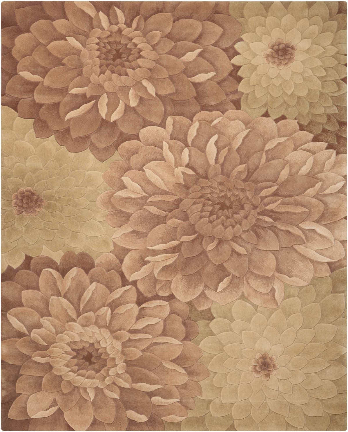 Tropics TS11 Taupe Green Rug