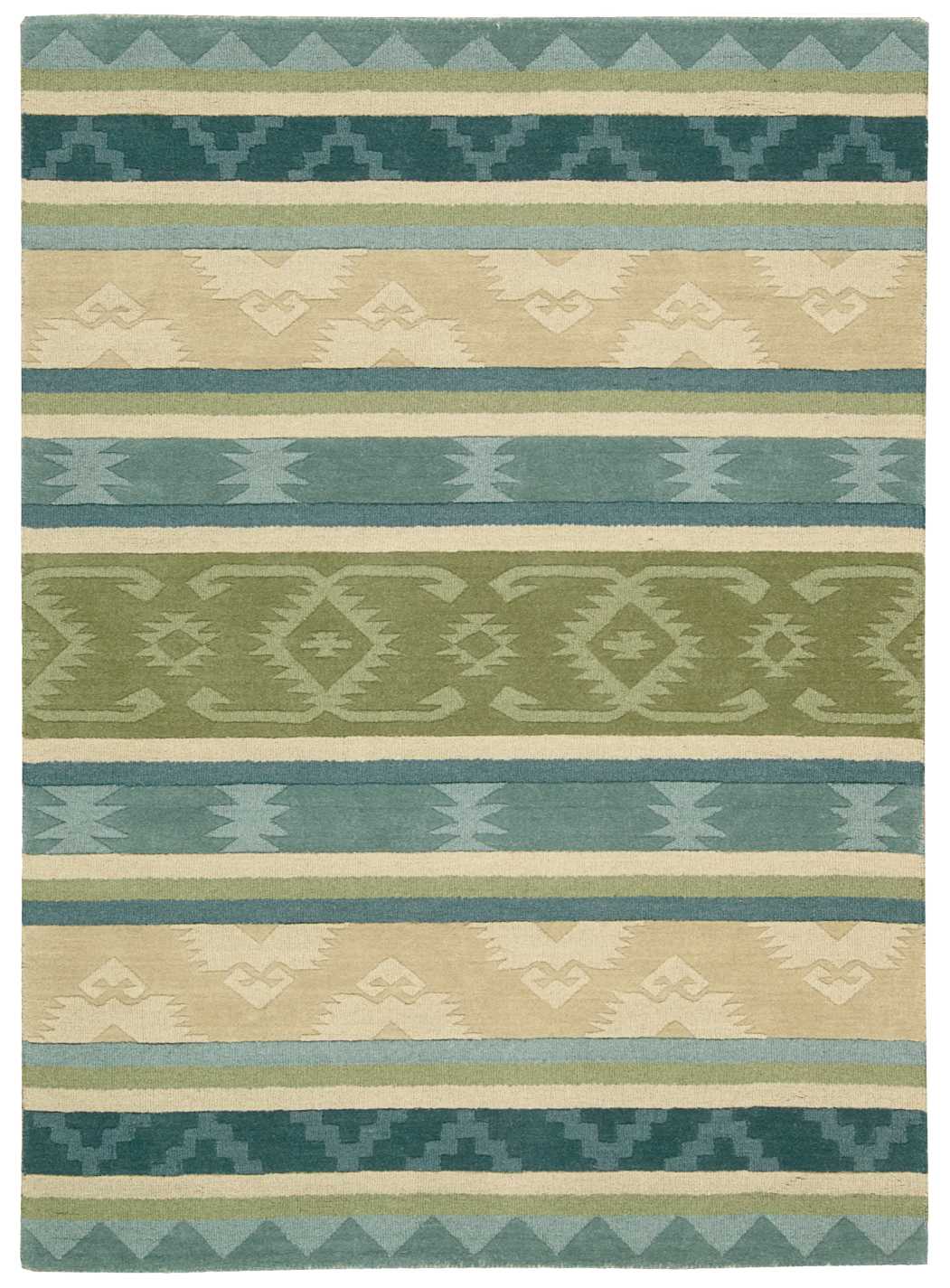 India House IH84 Blue Green Rug