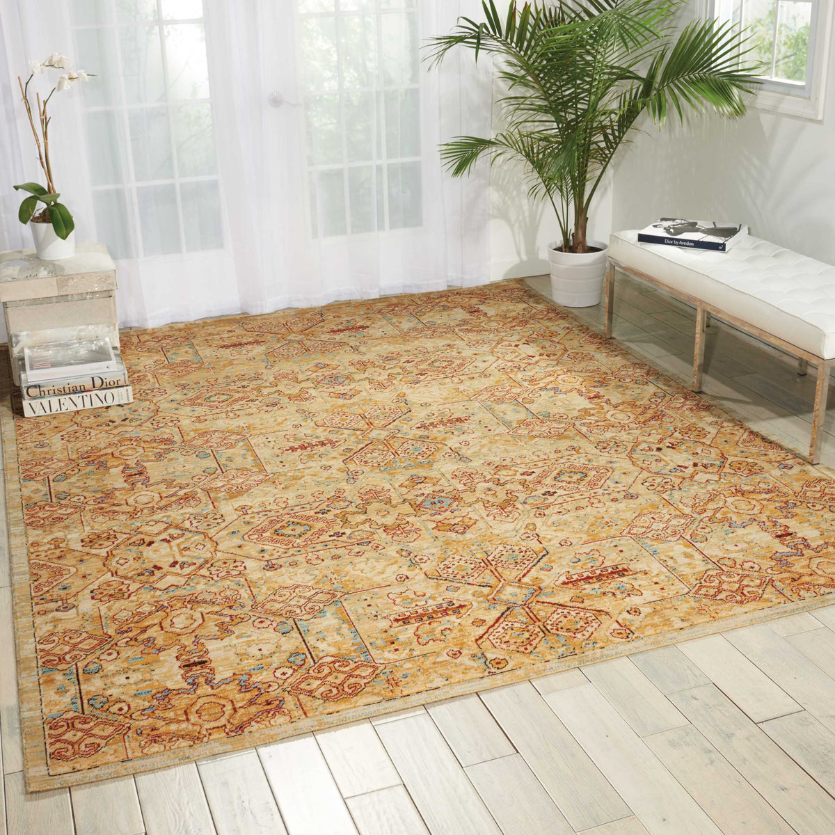 Rhapsody RH008 Light Gold Rug