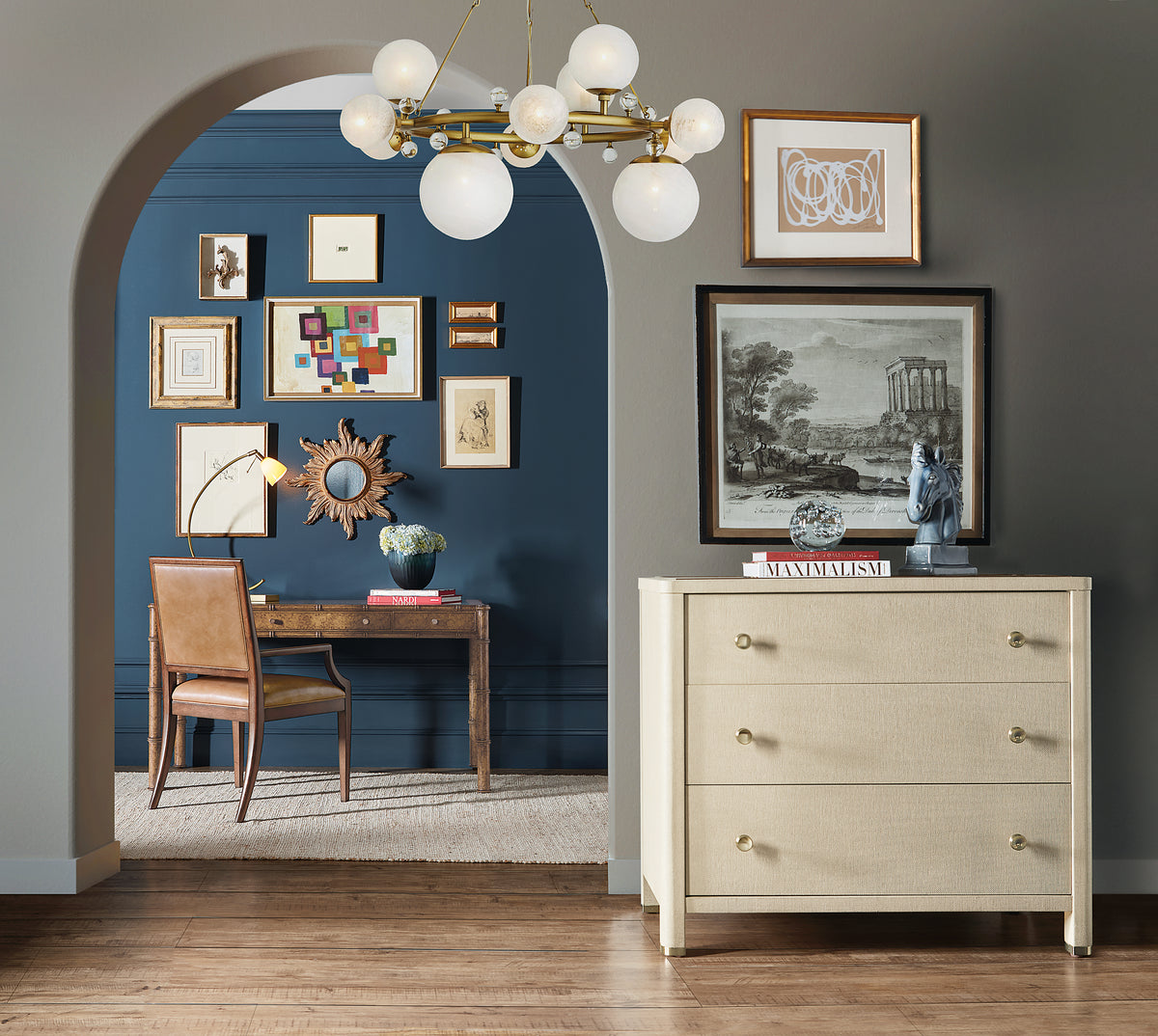 Archives Raffia Three-Drawer Chest