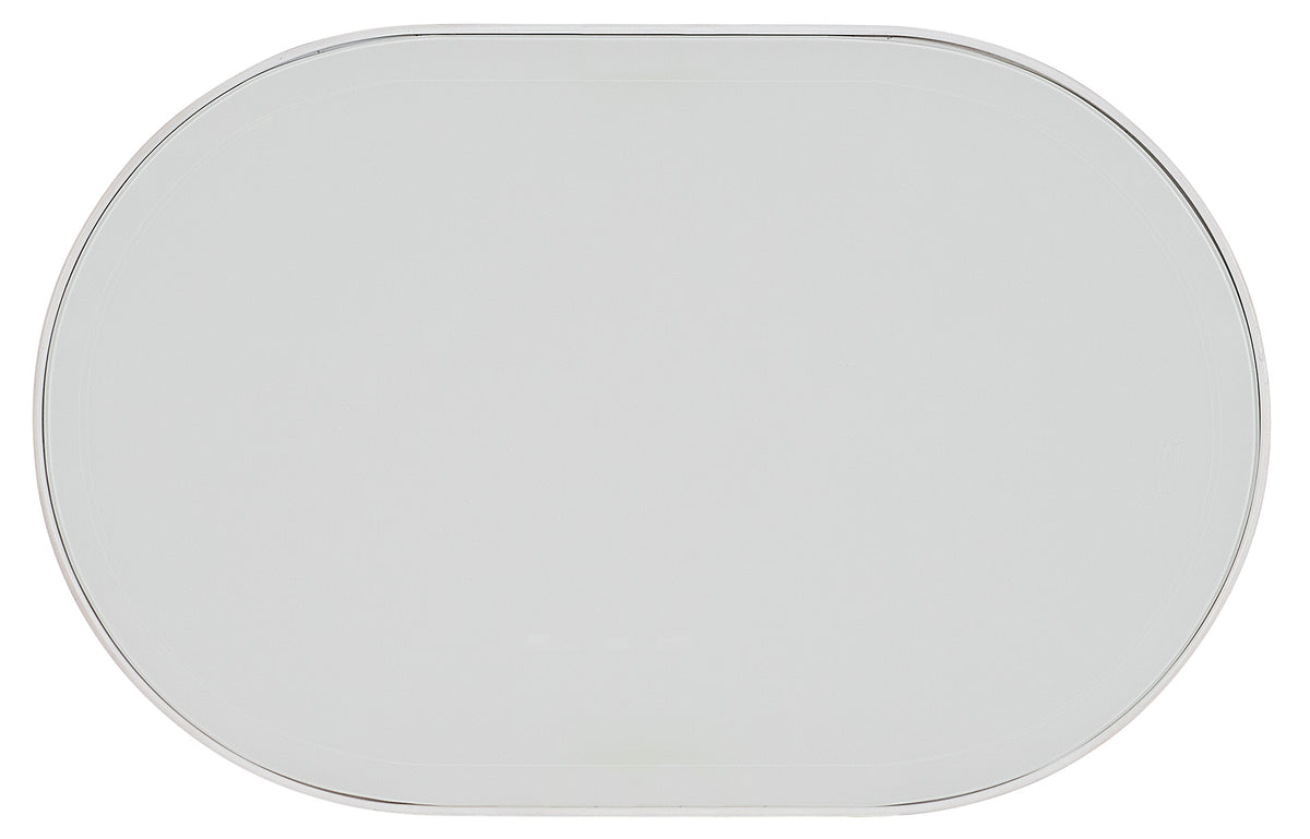 Melange On the Bright Side Oval End Table