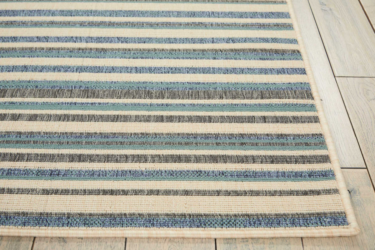Lido LID01 Blue Cream Rug