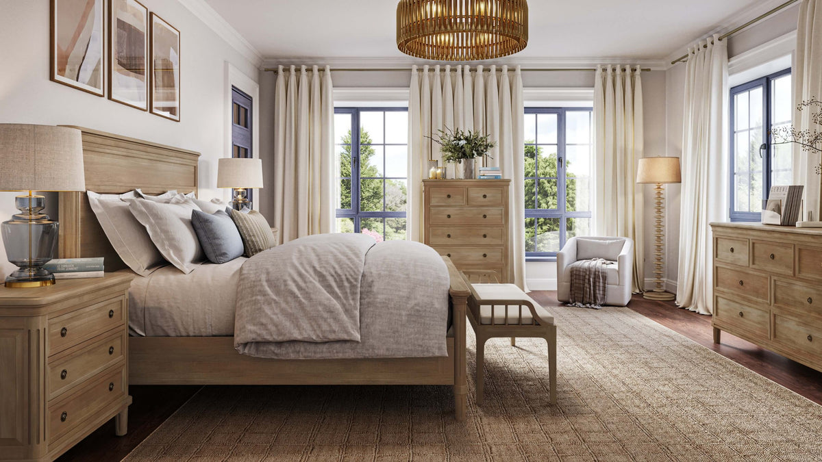 Hayward Bed King in Fruitwood