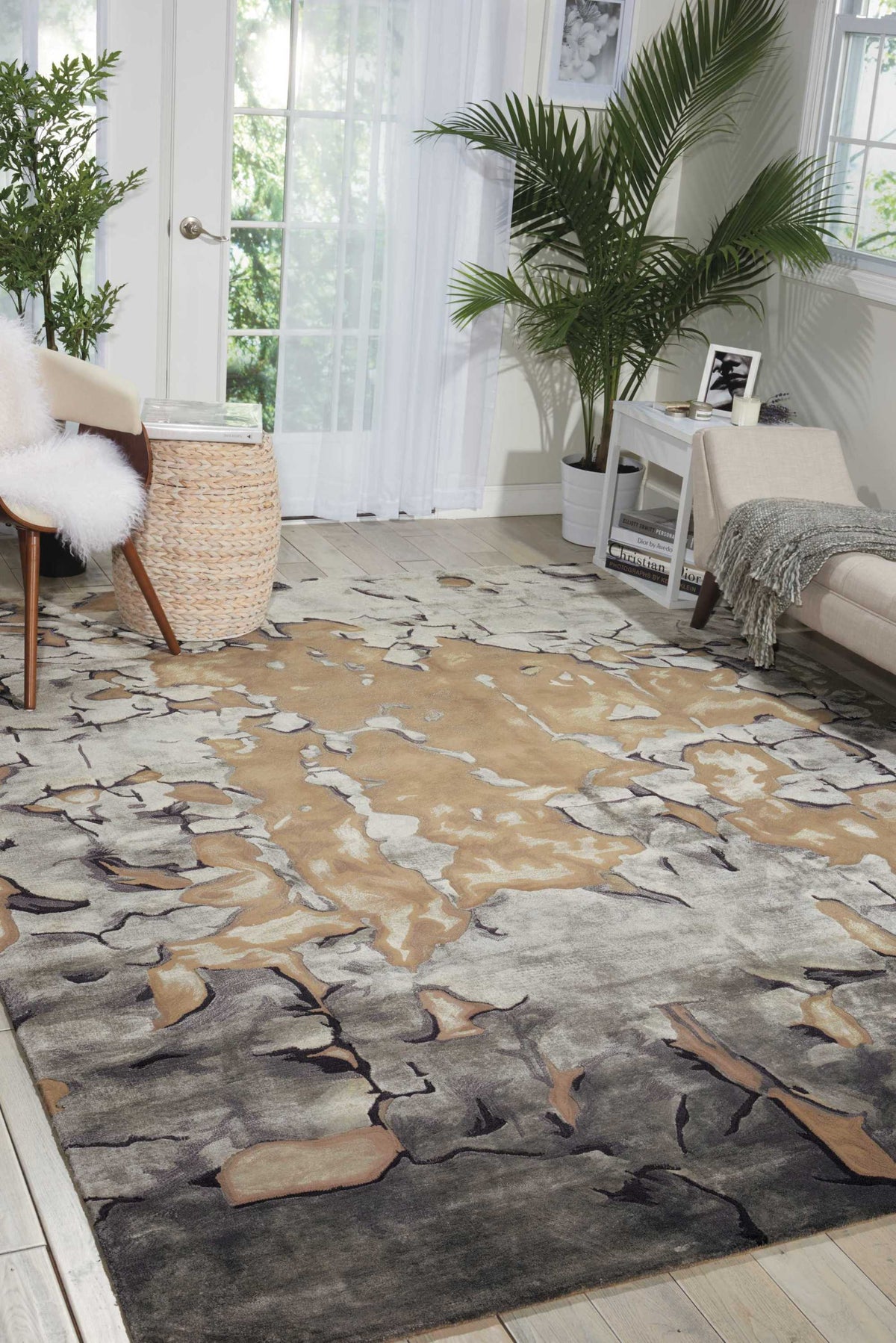 Prismatic PRS02 Beige Silver Rug