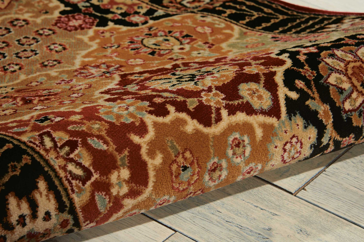Persian Crown PC004 Black Rug