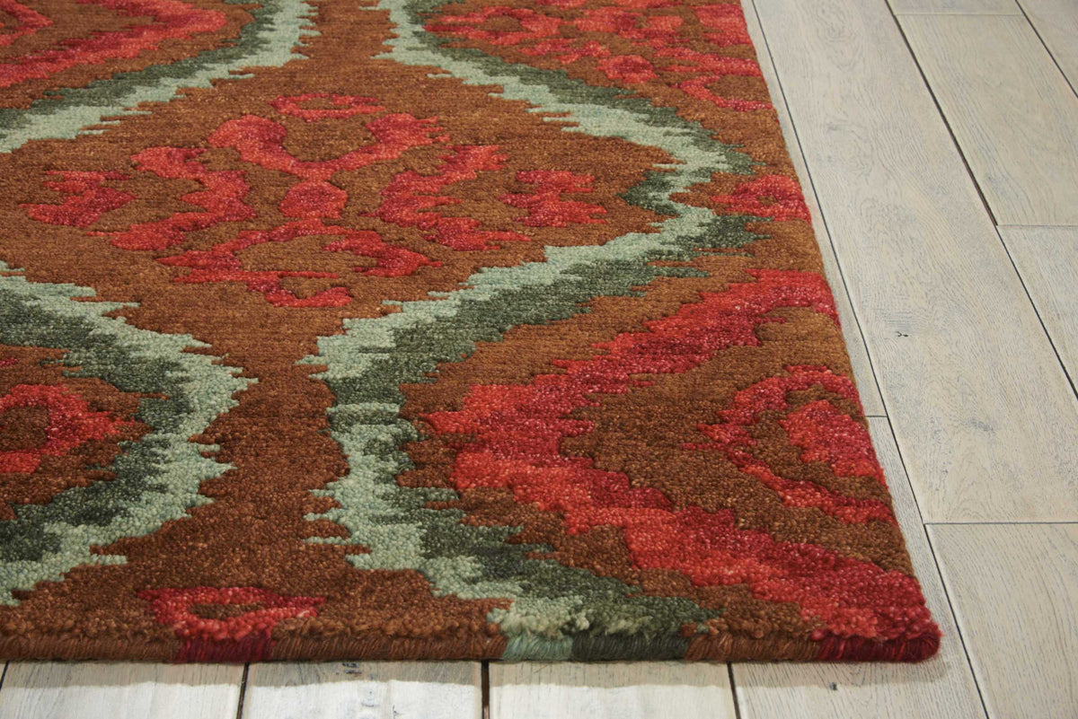 Tahoe MTA06 Brown Red Rug