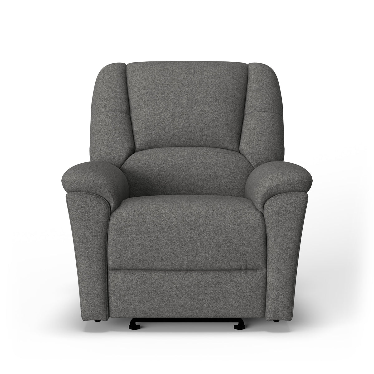 Plush Fabric Power Gliding Recliner with Power Headrest & Lumbar