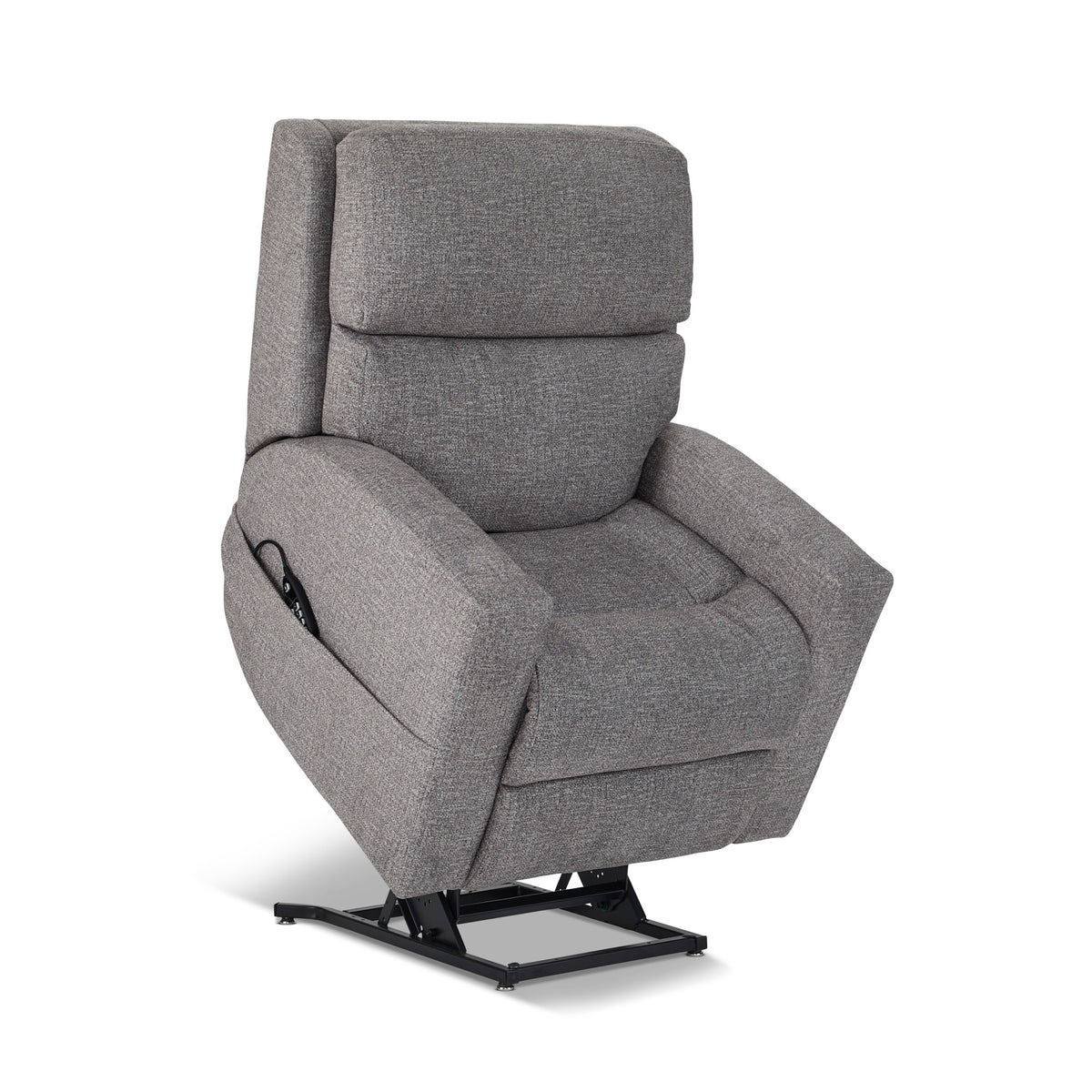 Score Fabric Power Lift Recliner with Power Headrest & Lumbar
