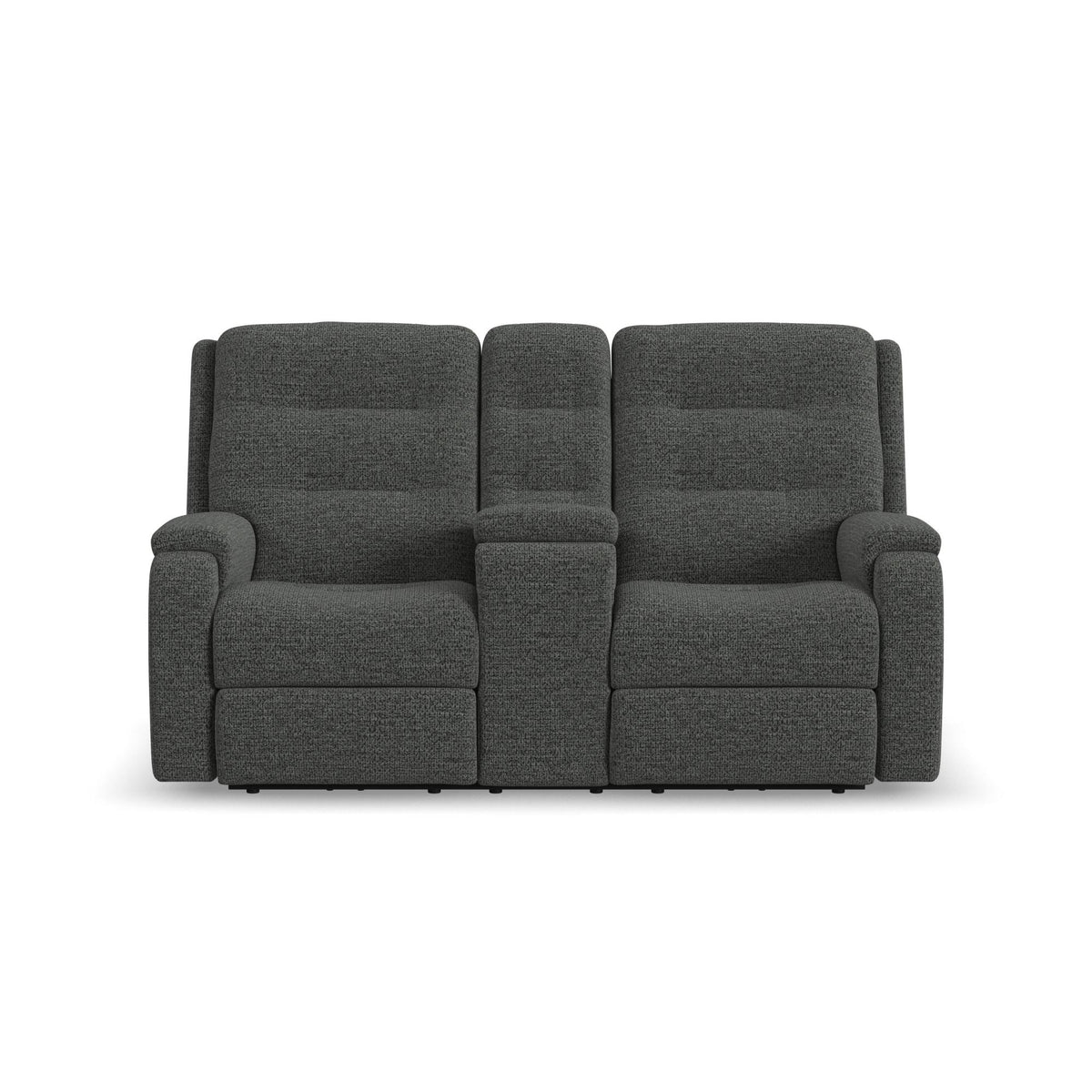 Arlo Fabric Power Reclining Loveseat with Console & Power Headrests & Lumbar