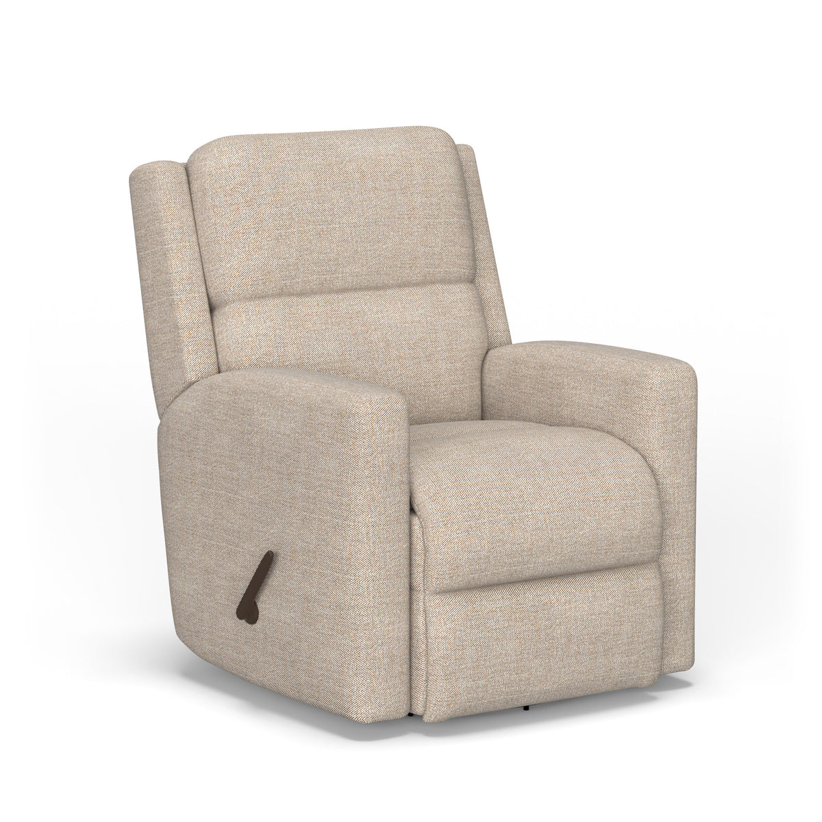 Chip Fabric Swivel Gliding Recliner