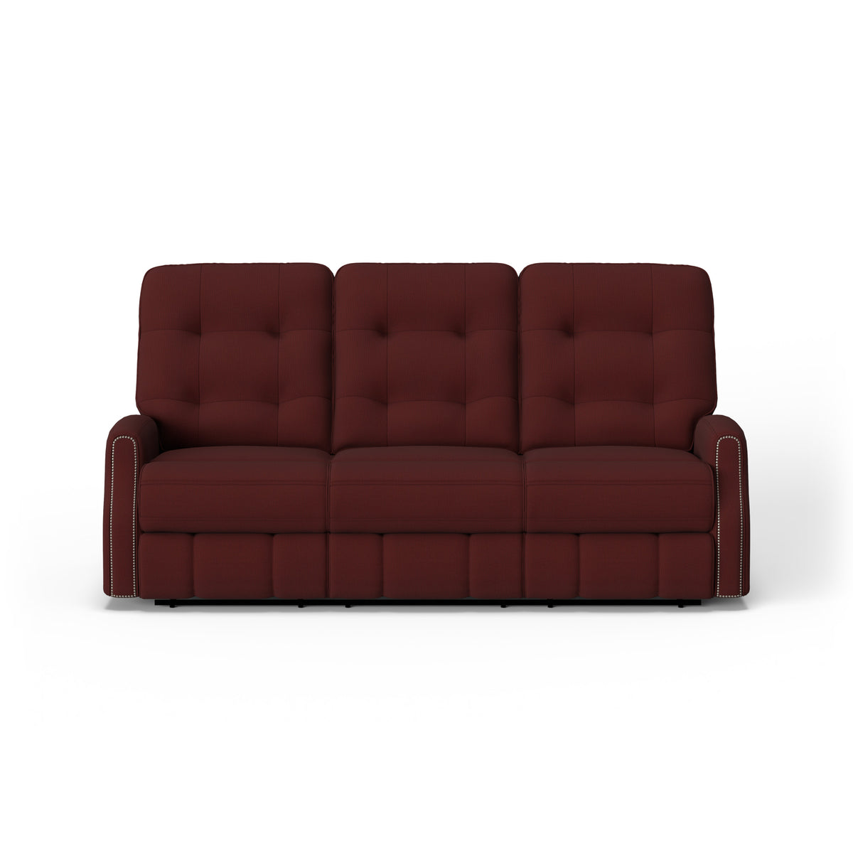 Devon Fabric Power Reclining Sofa with Power Headrests