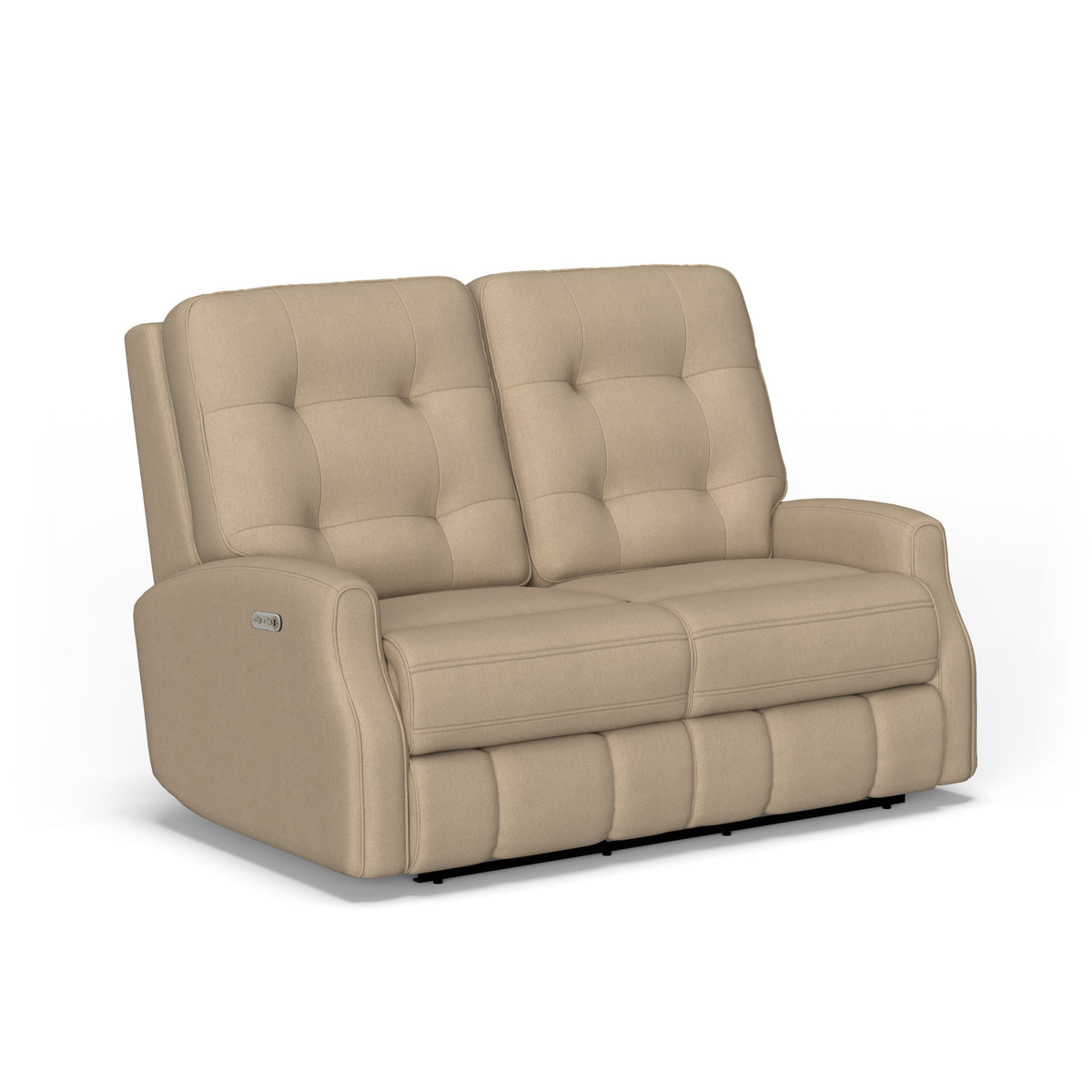 Devon Fabric Power Reclining Loveseat with Power Headrests