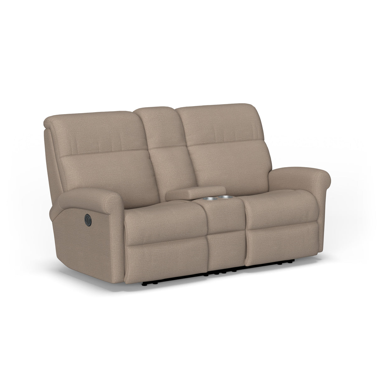 Davis Fabric Power Reclining Loveseat with Console