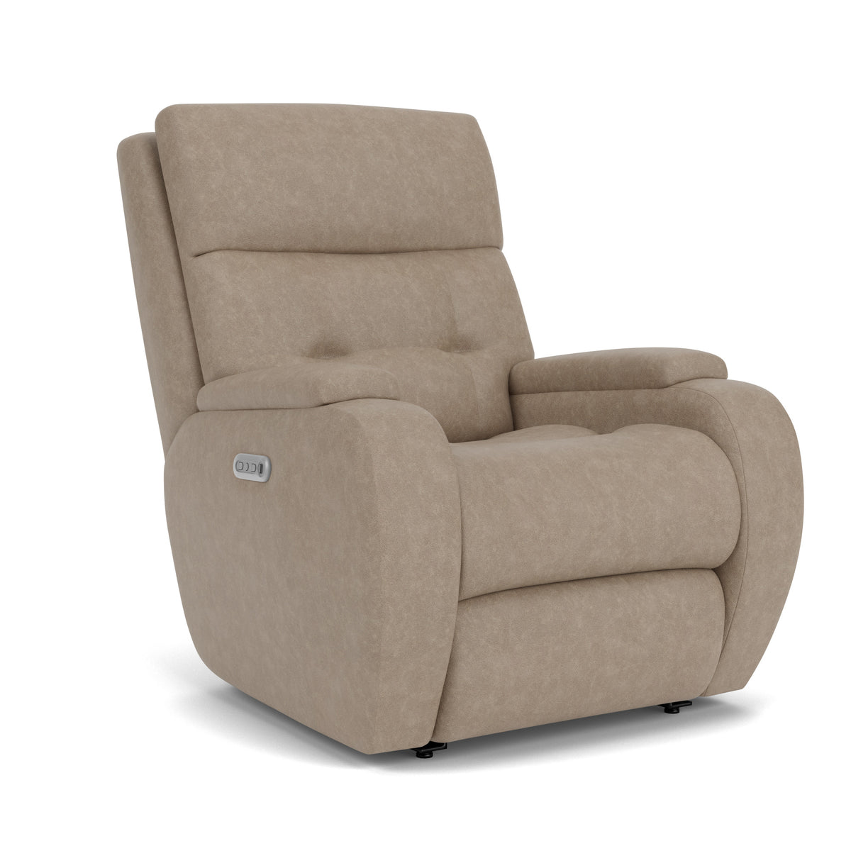 Strait Fabric Power Recliner with Power Headrest