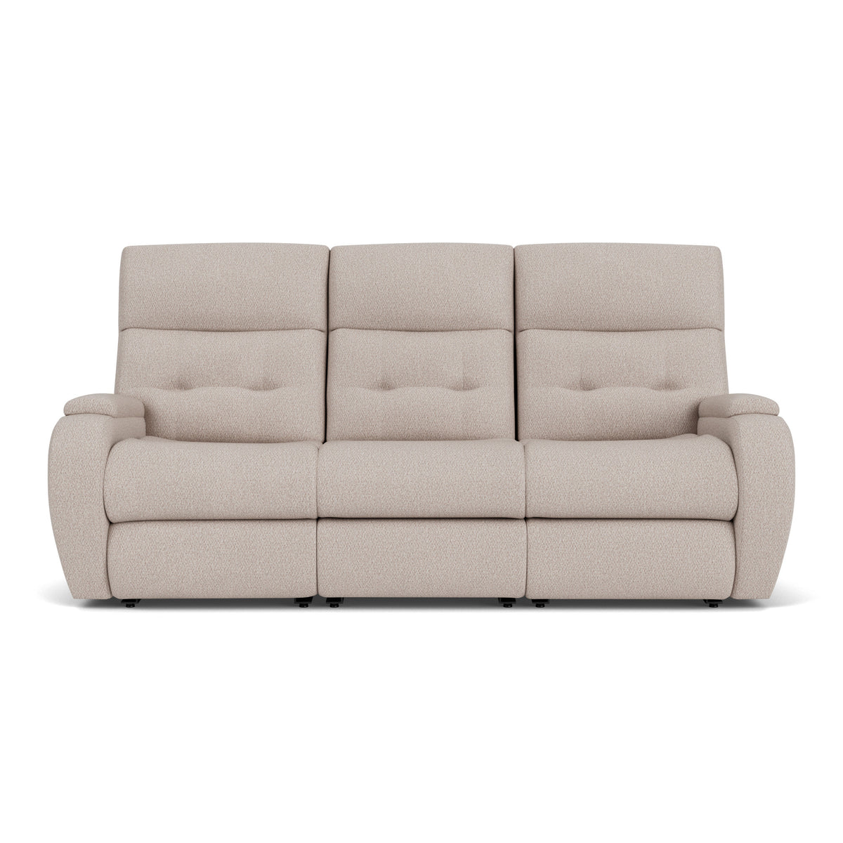 Strait Fabric Power Reclining Sofa with Power Headrests