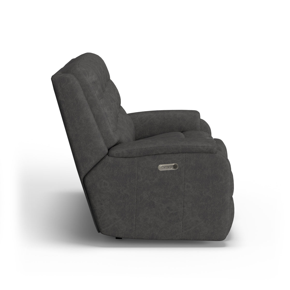 Arlo Leather Power Reclining Loveseat with Console & Power Headrests & Lumbar