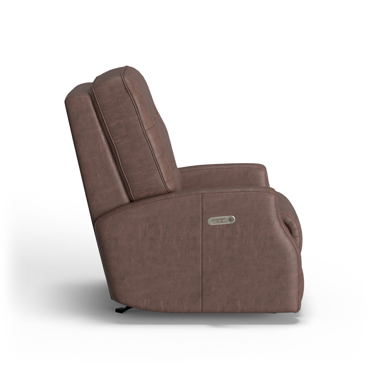 Devon Leather Power Rocking Recliner with Power Headrest