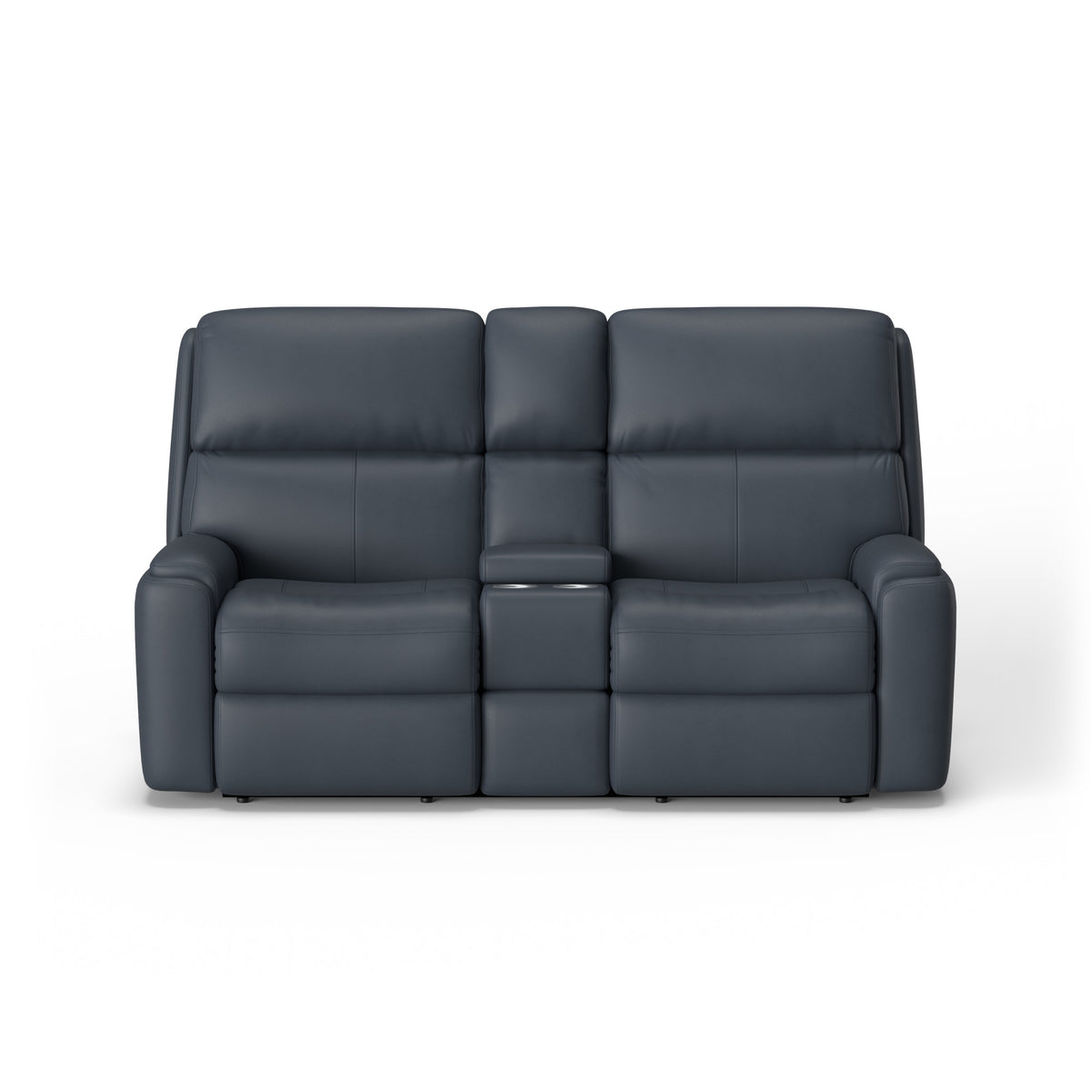 Rio Leather Power Reclining Loveseat with Console