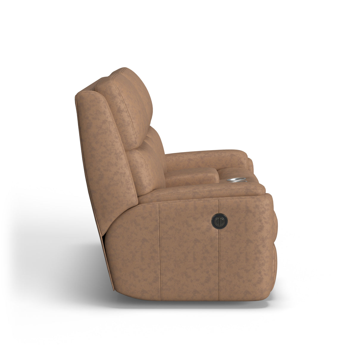 Rio Leather Power Reclining Loveseat with Console