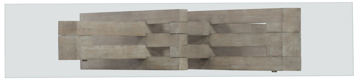 Affinity Glass Top Accent Console