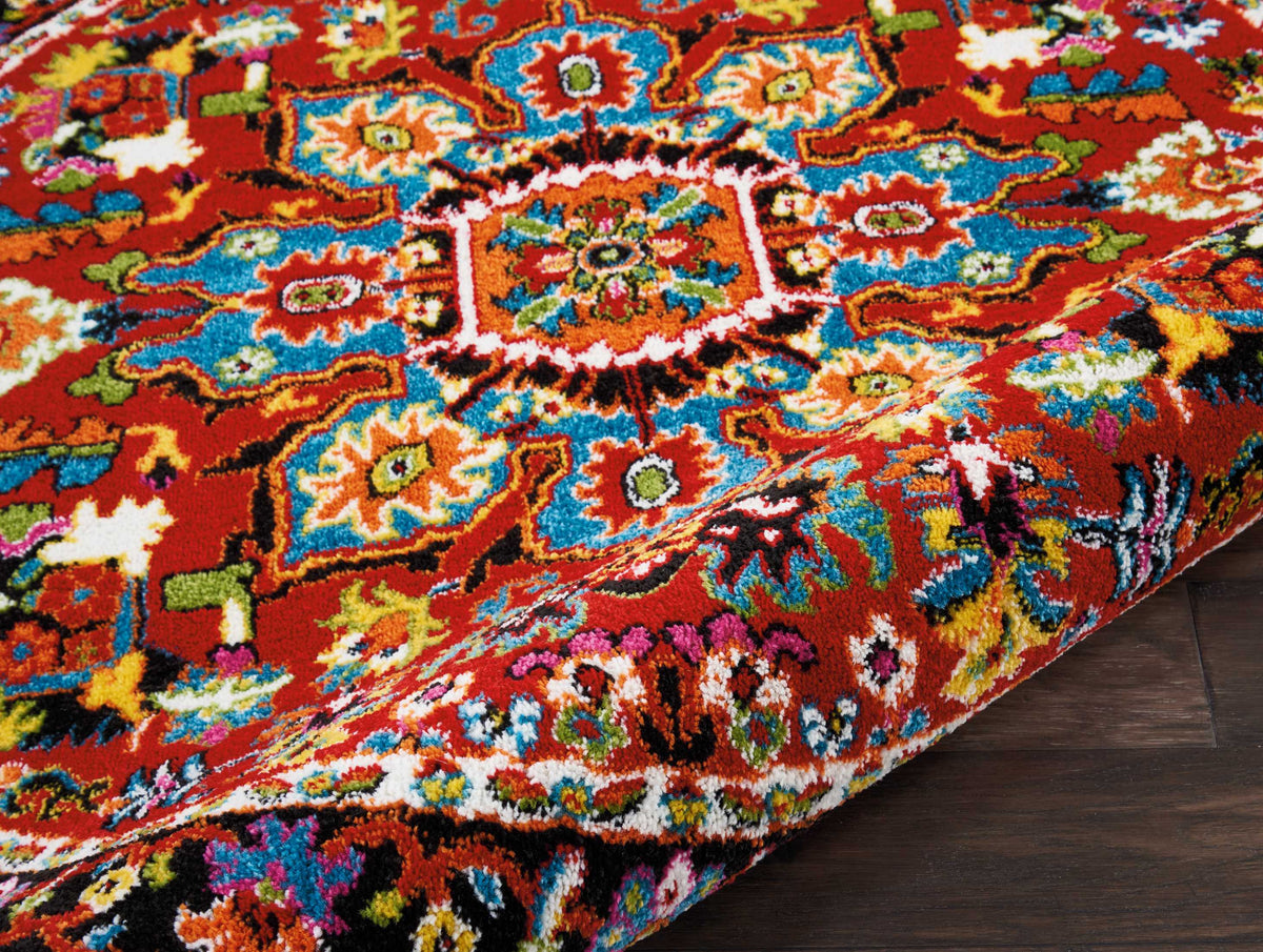 Oakdale OKD06 Red Rug
