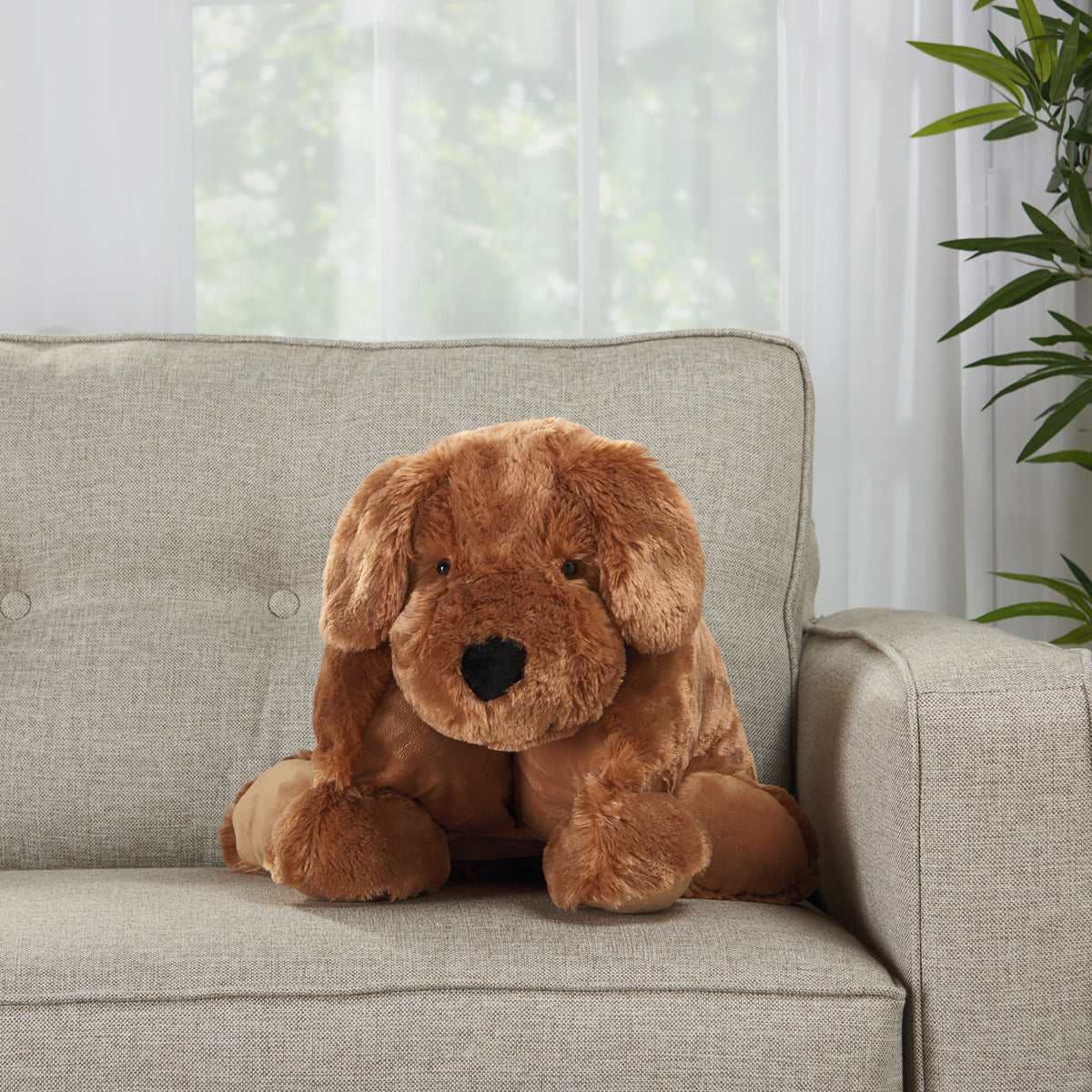 Plush Lines N0583 Brown 18" x 22" Plush Animals