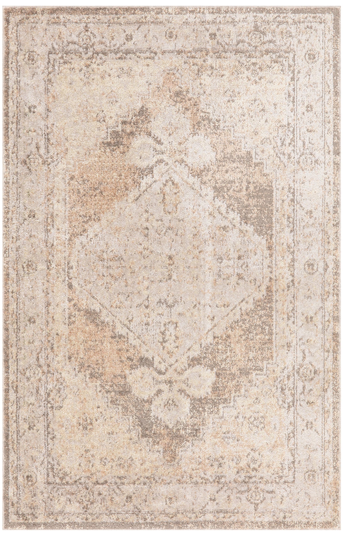 Astra Machine Washable ASW11 Beige Rug