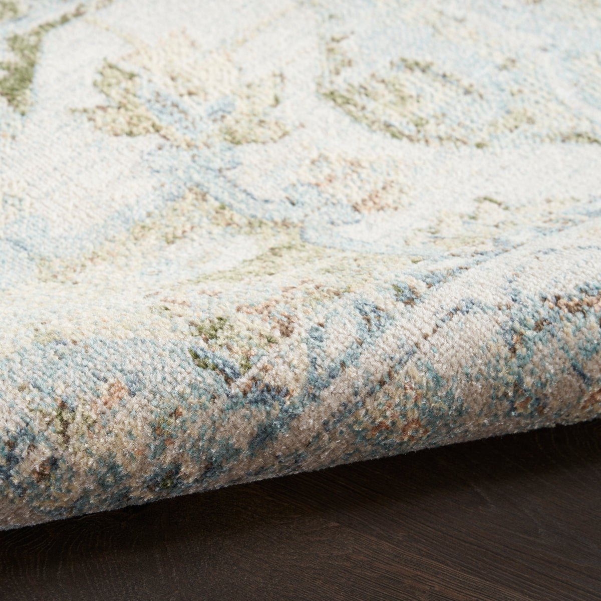Astra Machine Washable ASW12 Blue Green Rug