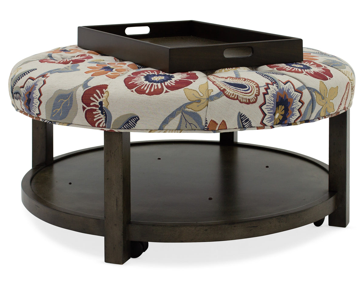 Harlow Round Tufted Ottoman