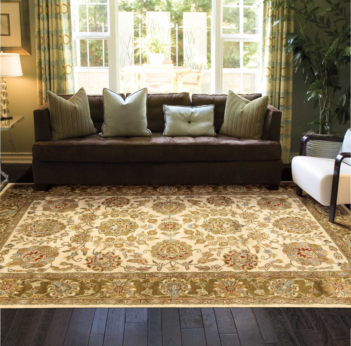 Jaipur JA31 Ivory/Brown Rug