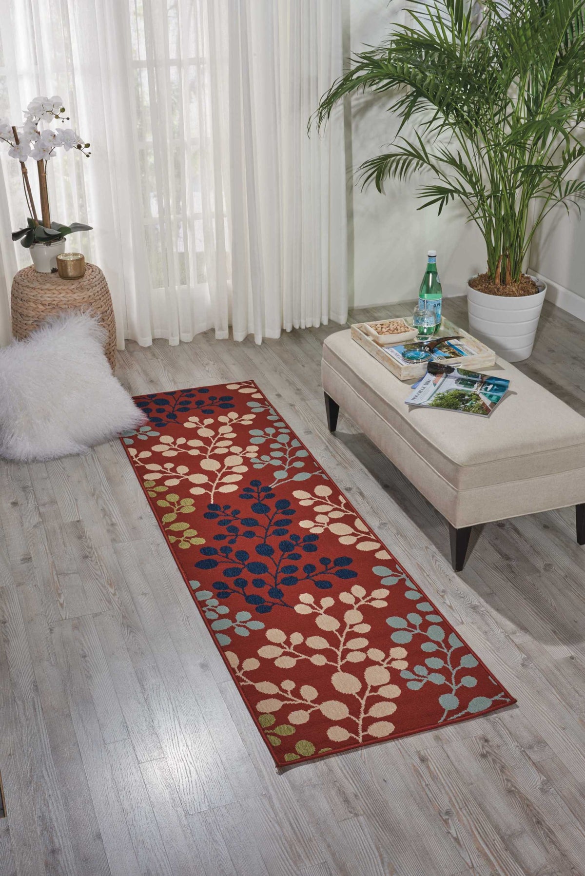Caribbean CRB01 Rust Rug