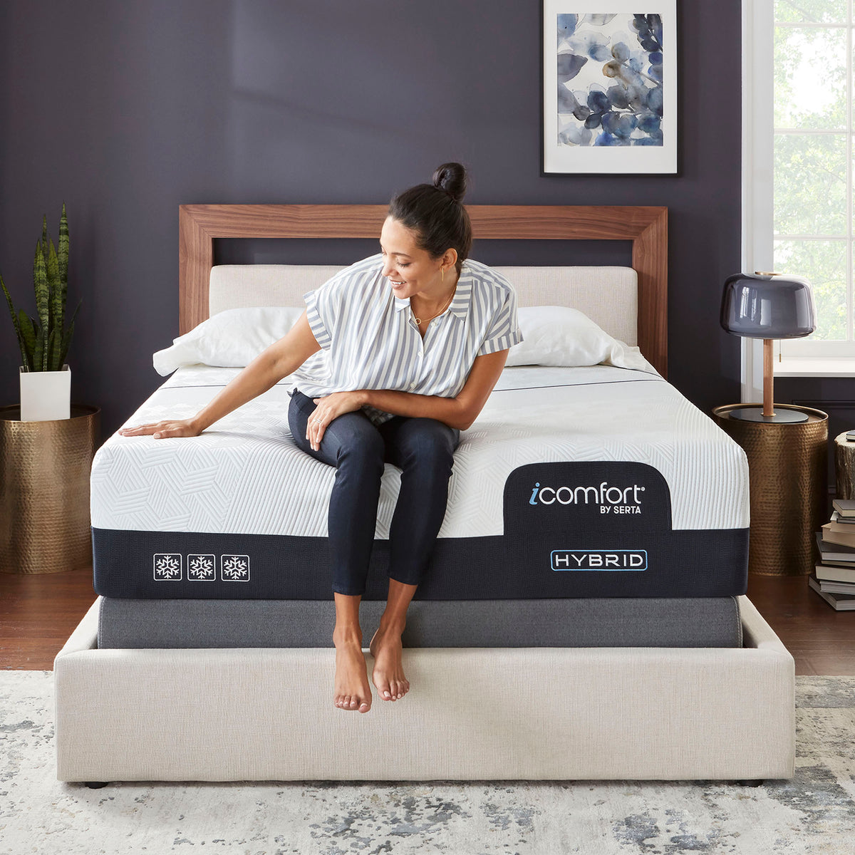 iComfort CF 3000 13.5" Hybrid Plush Mattress
