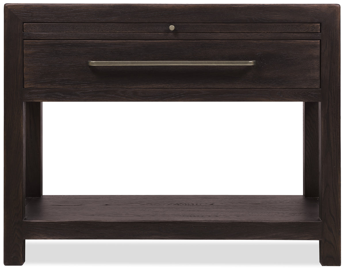 Driftwood One-Drawer Nightstand with Stone