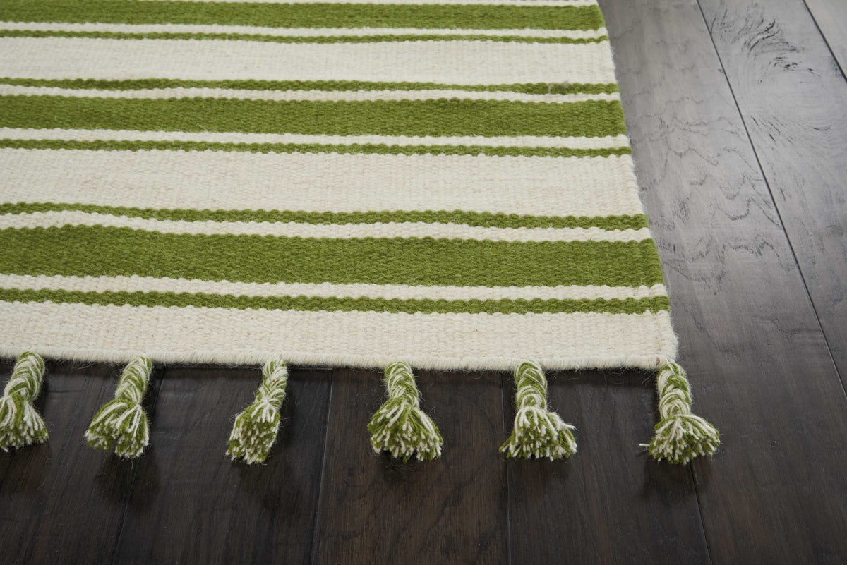 Rio Vista DST01 Ivory/Green Rug