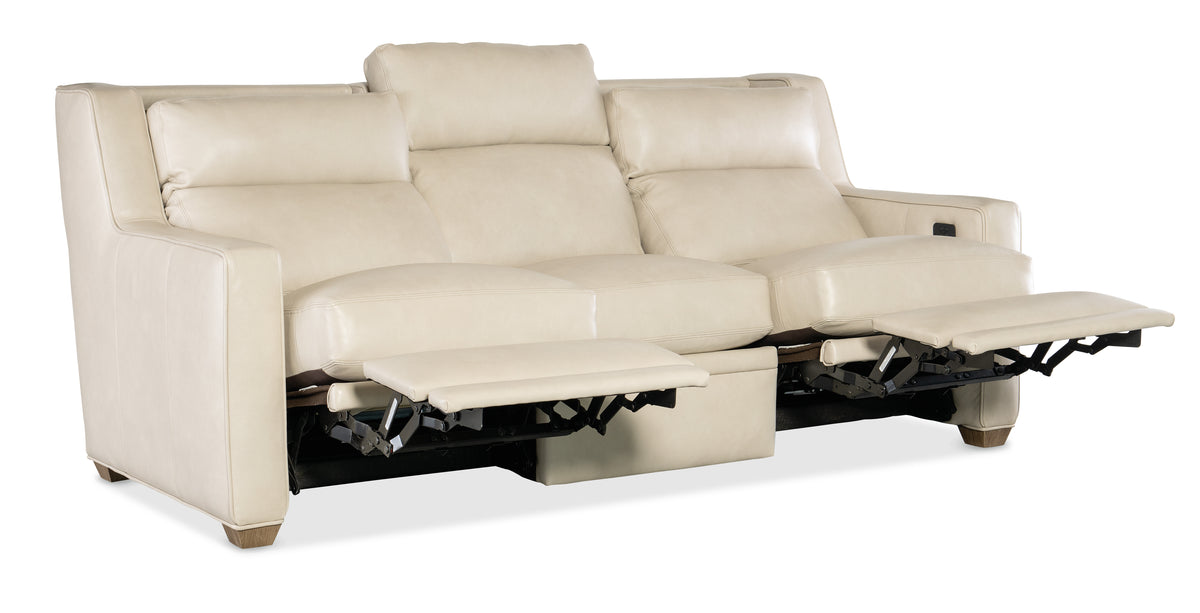 Raymond Reclining Sofa with Power Headrest - Two Piece Back