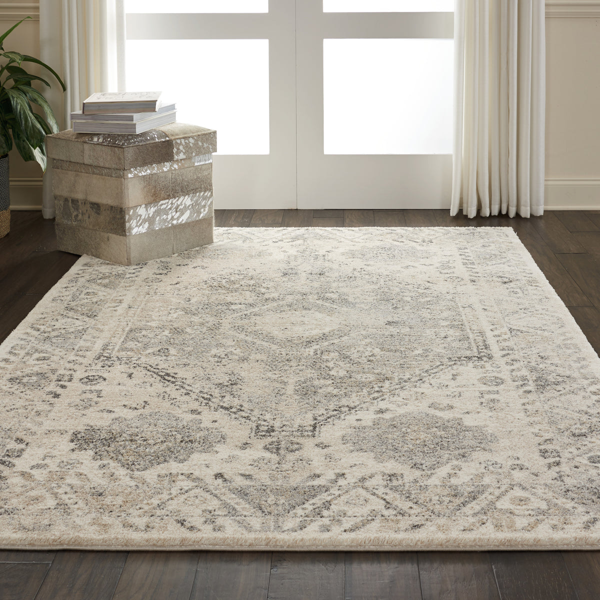 Fusion FSS11 Cream Grey Rug