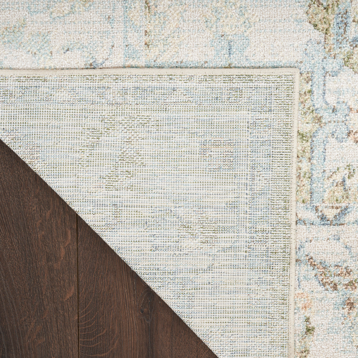 Astra Machine Washable ASW12 Blue Green Rug