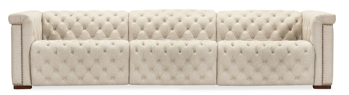 Savion Deux 3 Seat Sofa with Two Power Recliners and Three Power Headrests