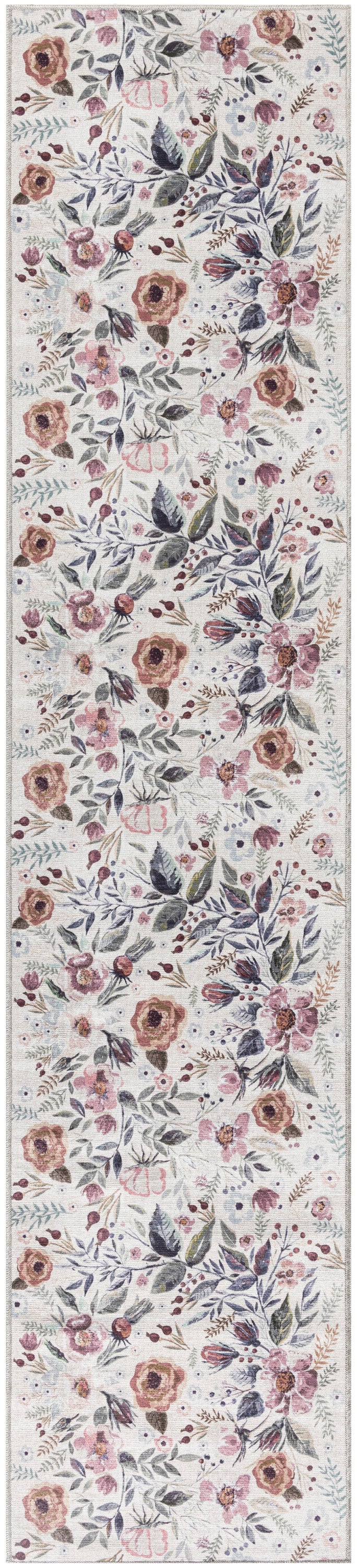 Nourison Washables NWB01 Ivory Pink Rug
