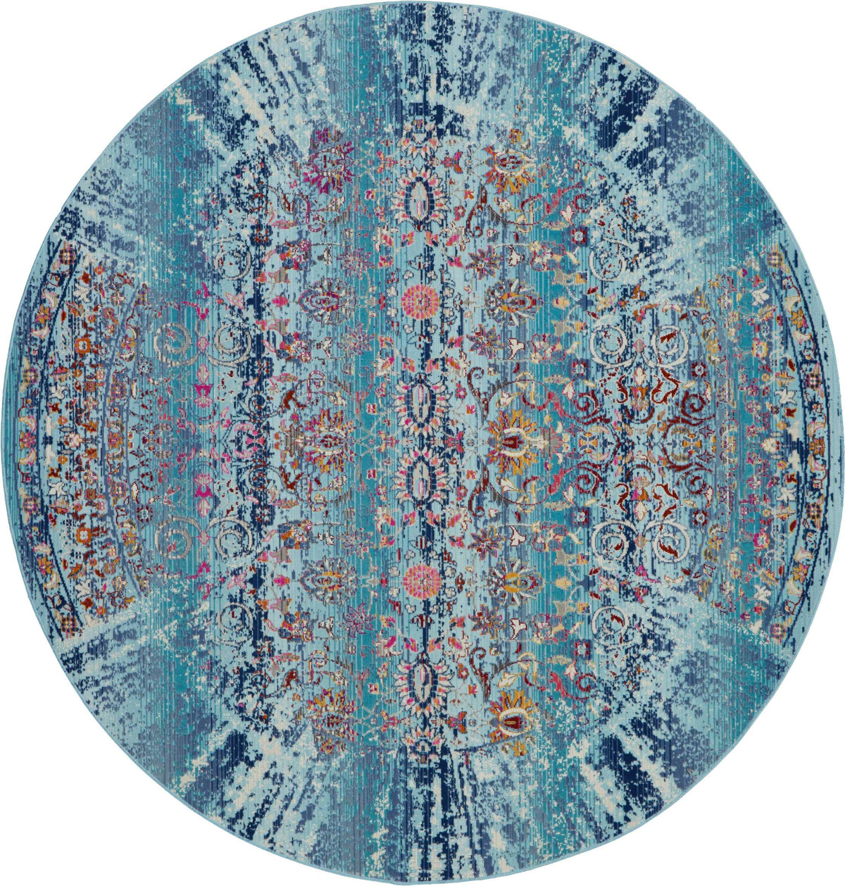 Vintage Kashan VKA02 Blue Rug
