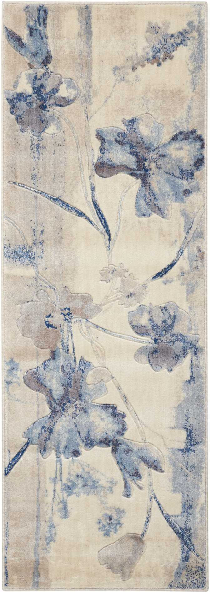 Somerset ST18 Ivory Blue Rug