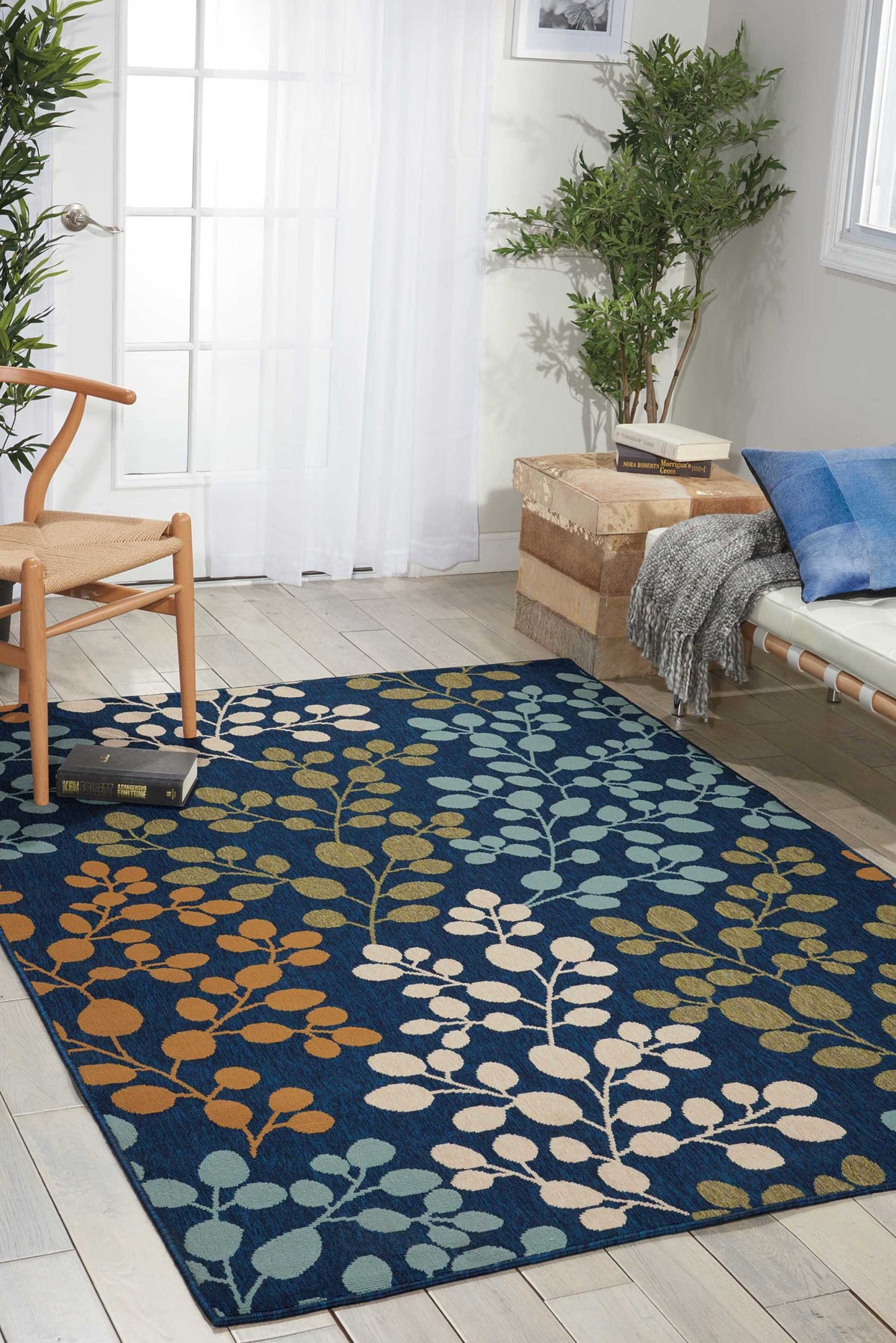 Caribbean CRB01 Navy Rug