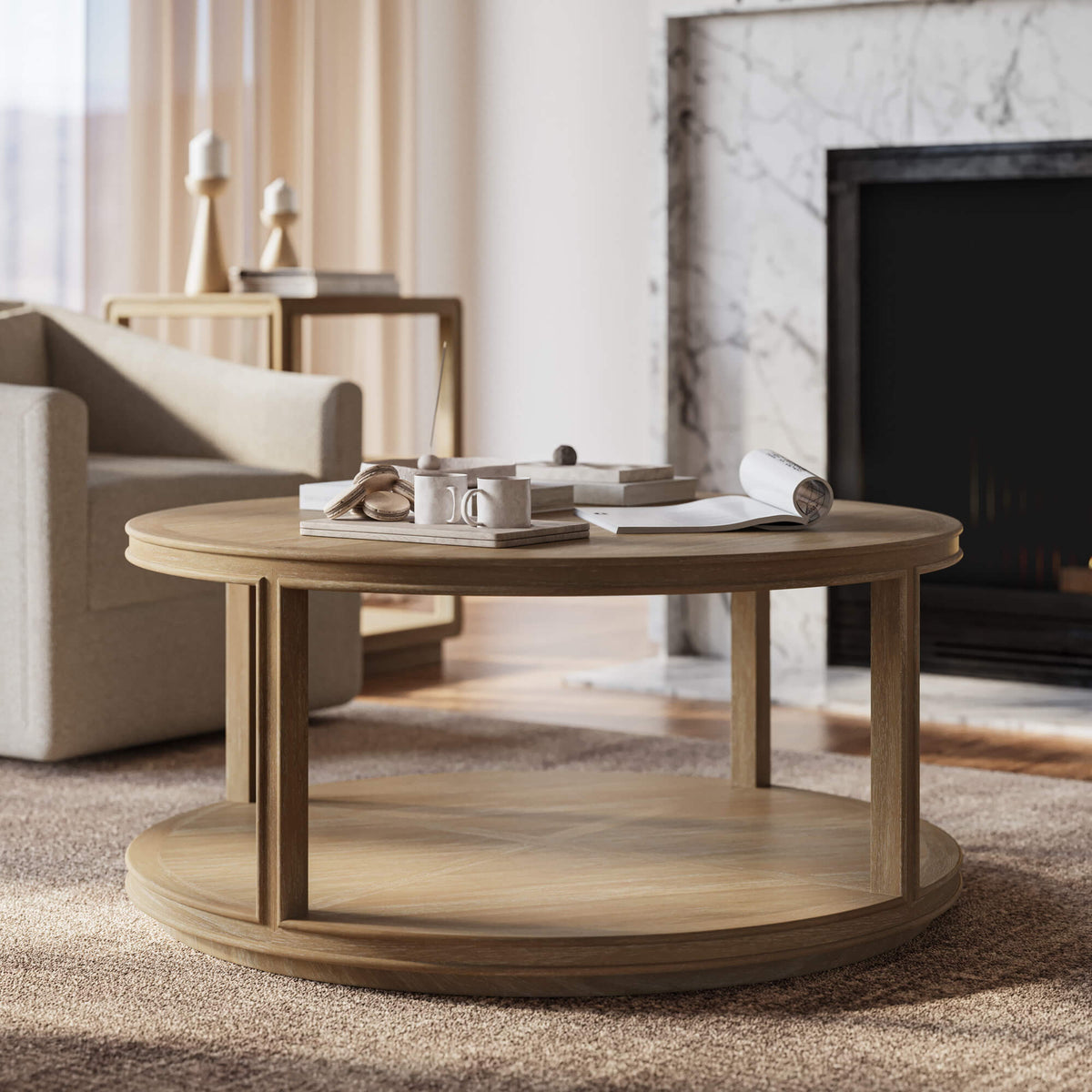 Cohan Coffee Table Small in Sandbar