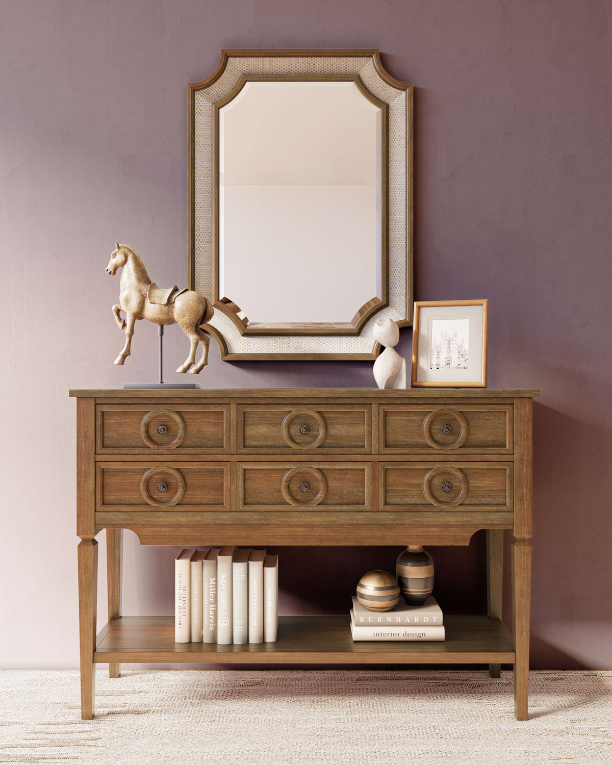 Orleans Console Table in Straw Wash