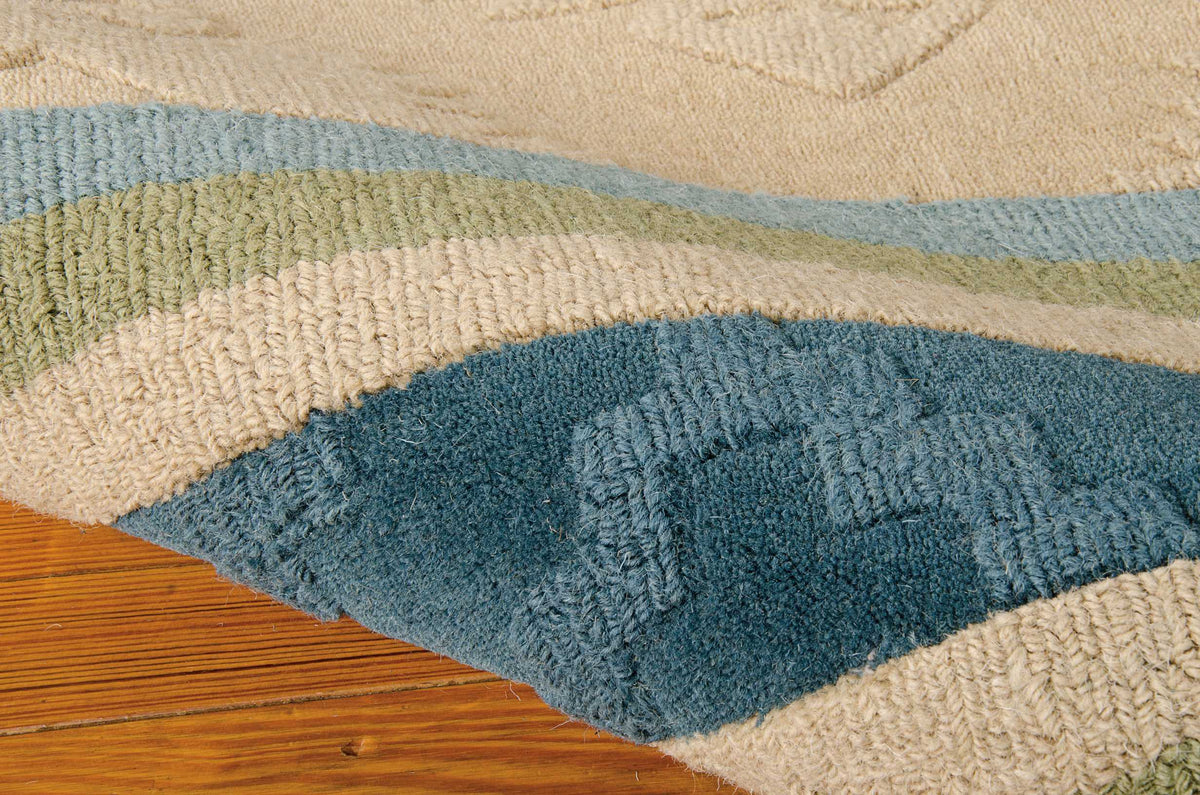 India House IH84 Blue Green Rug