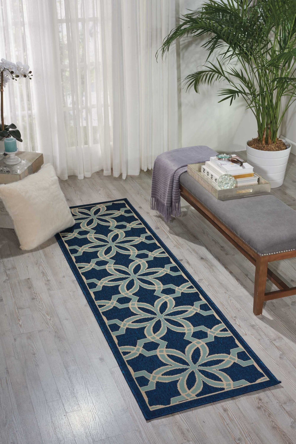 Caribbean CRB05 Navy Rug